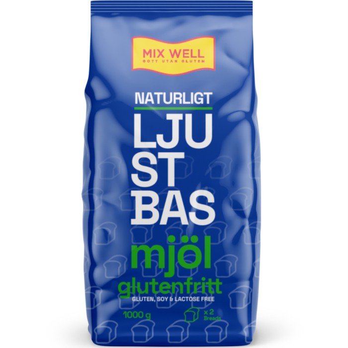 MixWell basmjöl naturligt gluten-, laktos- och sojafri 1000 g