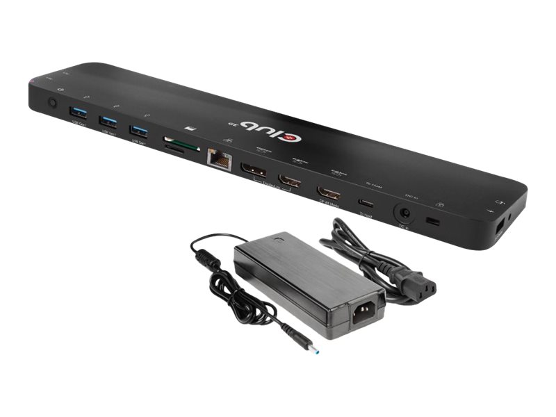Club 3D - Dockningsstation - USB-C - 2 x HDMI, DP - 1GbE - 120 Watt