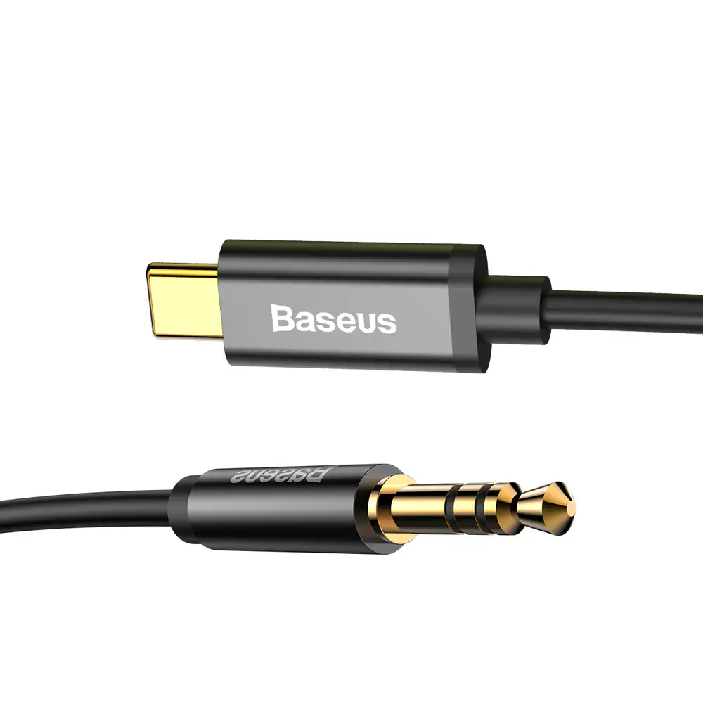 Baseus Yiven CAM01-01 ljudkabel USB-C till 3,5 mm, 1,2 m, svart, bild 3