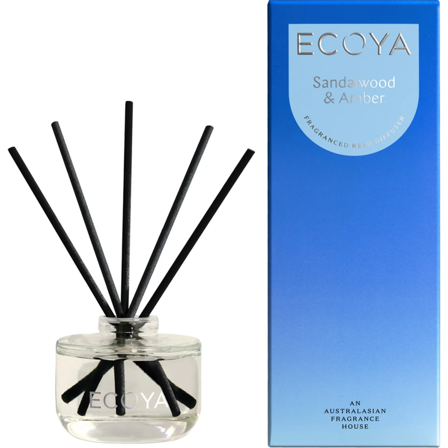 Ecoya Mini Reed Diffuser Sandalwood & Amber 50 ml
