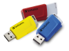 16 GB Verbatim Store N Click USB 3.0, 3-pack Röd/Blå/Gul