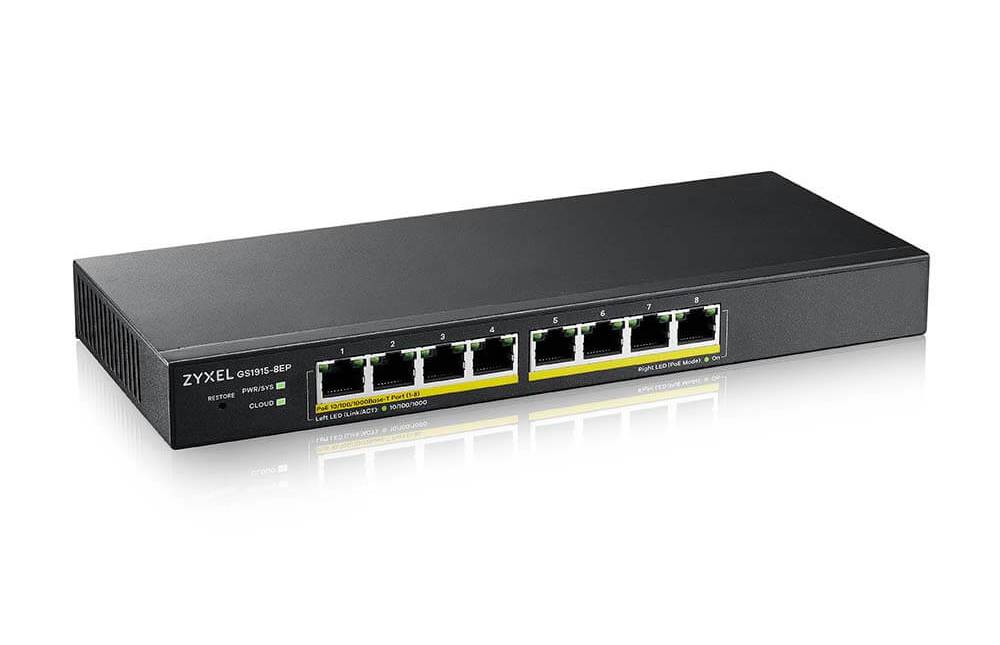 Zyxel Nebula GS1915-8EP PoE 60W Switch, bild 4