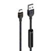 Unisynk USB-A - USB-C Cable Black 1,2 m