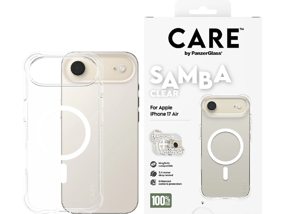PanzerGlass CARE iPhone Air Samba Hardcase (transparent/vit)
