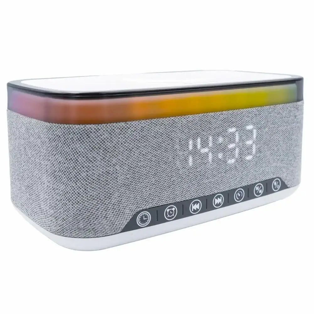 Denver Klockradio med bluetooth och trådlös ladding - Grå, bild 3