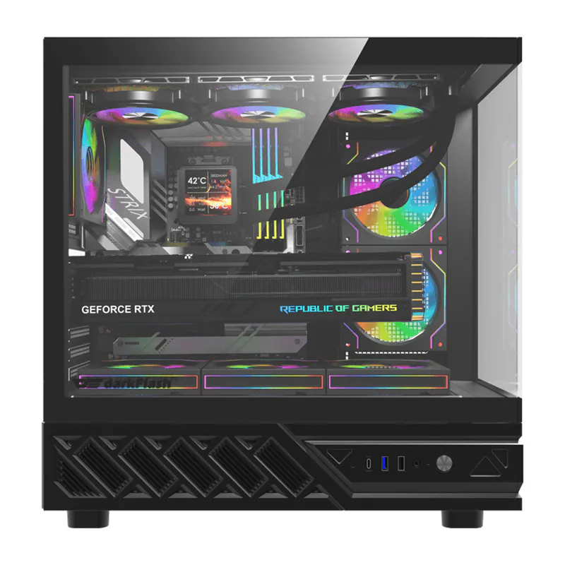 Darkflash DS950 Computer Case + 6 Fans - Chassi - Svart, bild 2