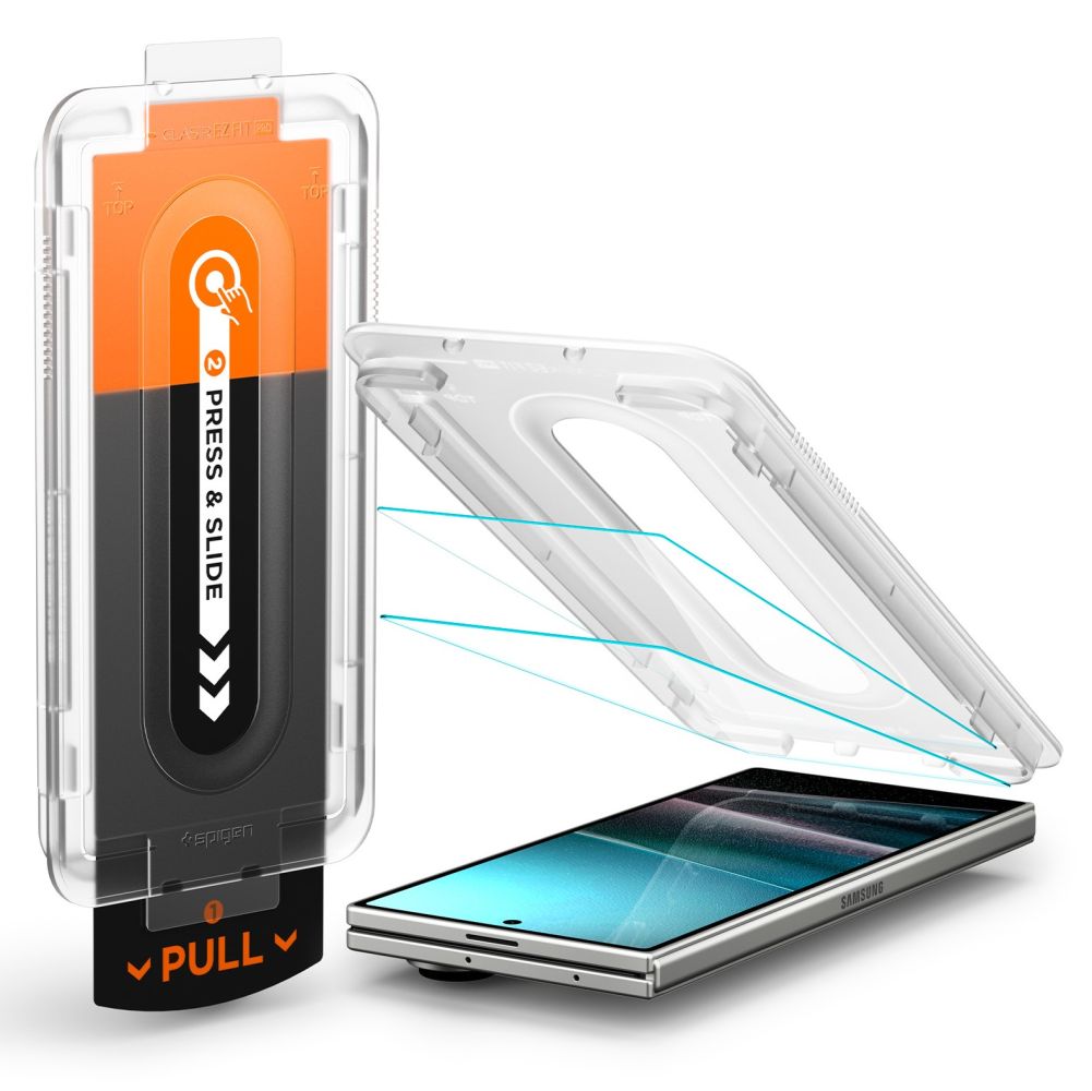 Spigen Glas.TR EZ Fit Pro HD härdat glas 2-pack för Samsung Galaxy Z Fold 7 - Transparent, bild 2
