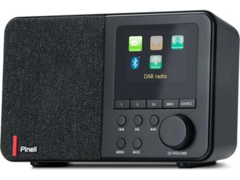 Pinell Supersound 001 DAB+/FM-radio (svart), bild 2
