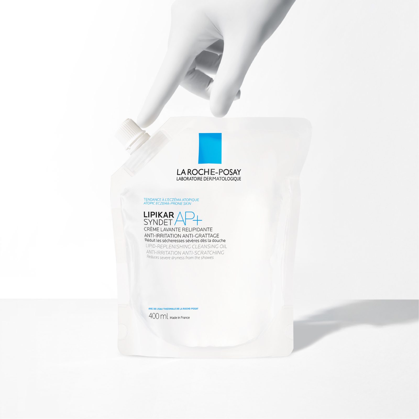La Roche-Posay Lipikar Syndet AP+ Cream Wash 400 ml, Refill, bild 5