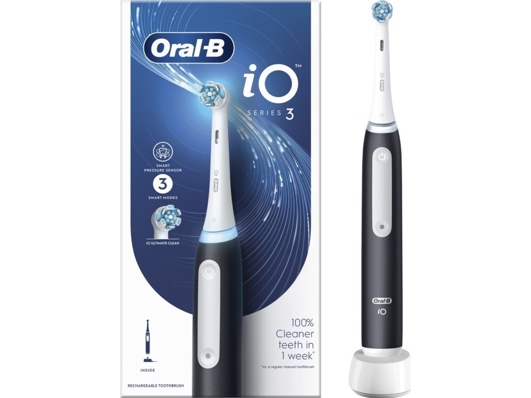 Oral-B iO Series 3 eltandborste, 3 lägen, matt svart, bild 4