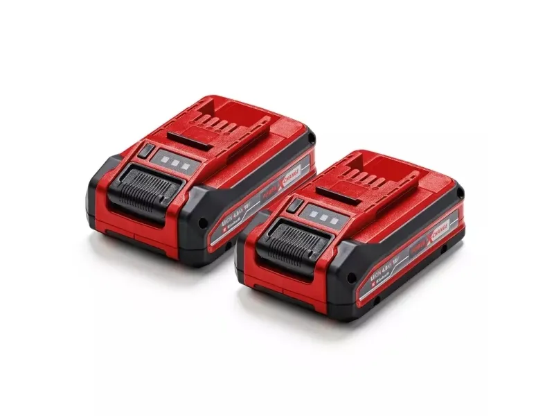 Einhell 4511629 Power-X-Change Plus batteri 18 V 4,0 Ah, 2-pack, röd/svart - SOLO