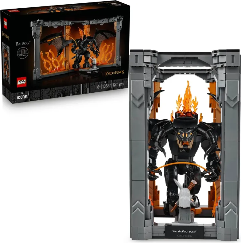 LEGO Icons Sagan om ringen: bokstöd med Balrog 10367, bild 4