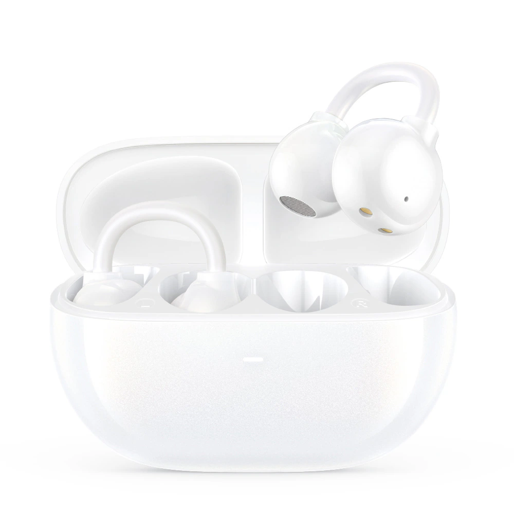 BWOO sportigt Bluetooth headset / trådlösa hörlurar in-ear / open ear hörlurar - Vit