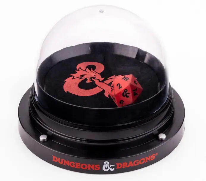 D&D Orb of Possibility Dice Roller with Silicone d20