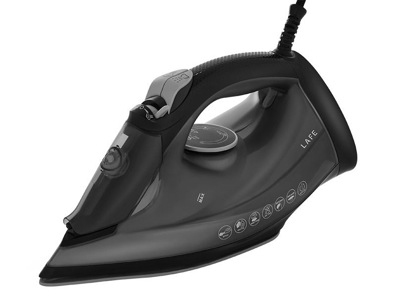Lafe GlidePro 47582 ångstrykjärn 2600 W keramisk stryksula, svart