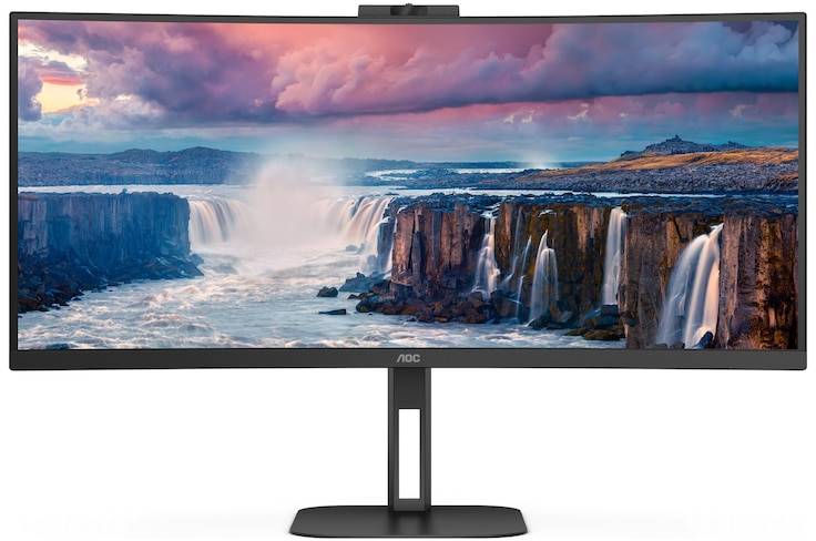 AOC Value-line CU34V5CW/BK 34" - Böjd Ultrawide 3440x1440 VA 100Hz, bild 5