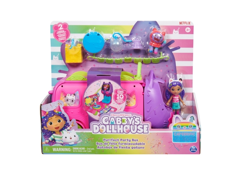 Gabby's Dollhouse Sprinkle Party Bus