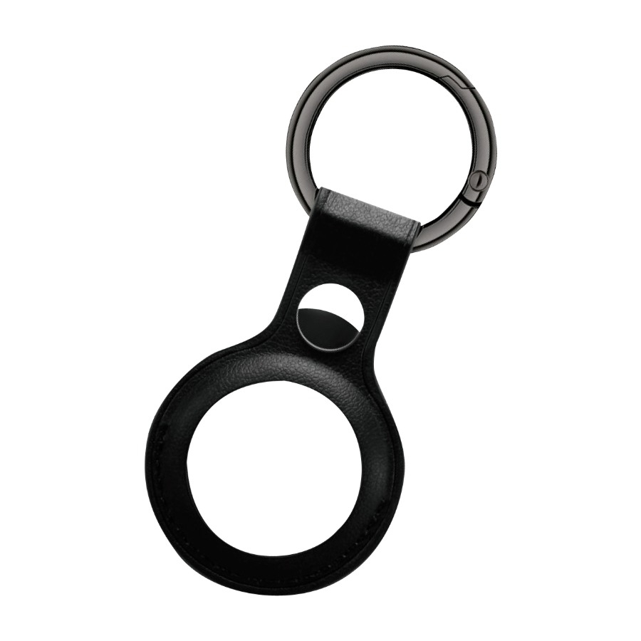Triacle nyckelring i läder för AirTag/Triacle X-Mark Two, svart