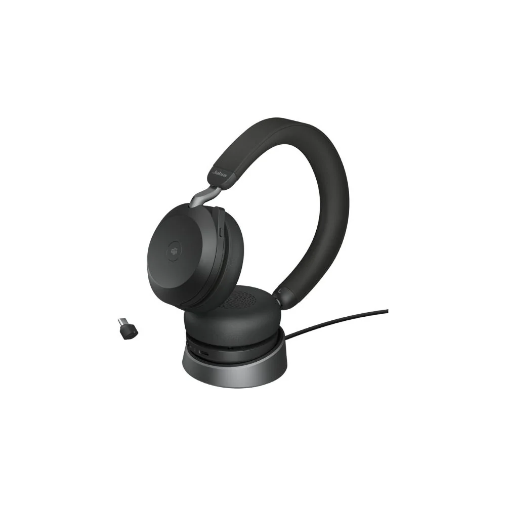 Jabra Evolve2 75 USB-C MS Stereo headset + stativ