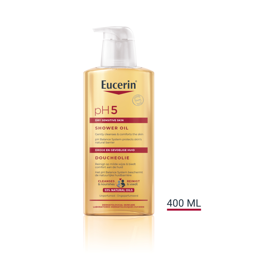 Eucerin pH5 Shower Oil oparfymerad 400 ml, bild 2