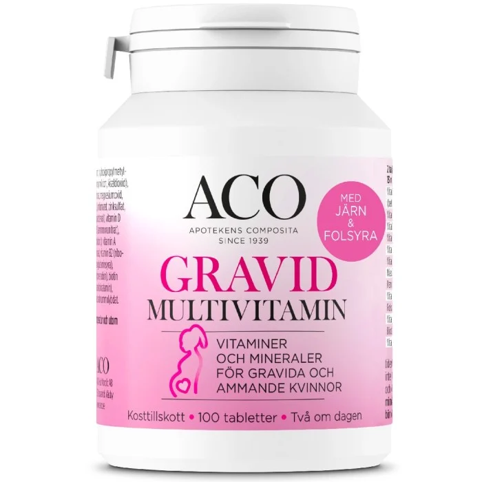 ACO Gravid Multivitamin 100 tabletter