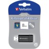 8 GB Verbatim Store 'n' Go PinStripe, USB 2.0, Svart, bild 2