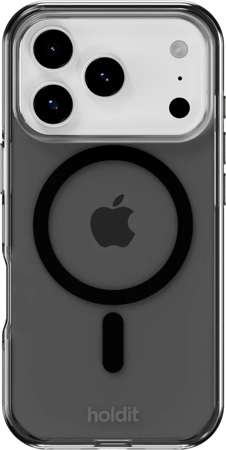 HOLDIT MagSafe iPhone 17 Pro Max transparent mobilskal (svart), bild 2