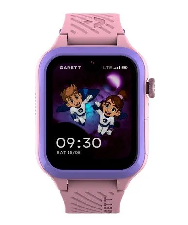 Išmanusis laikrodis vaikams su lietuvišku meniu Garett Kids Essa 2 AI 4G Rožinė