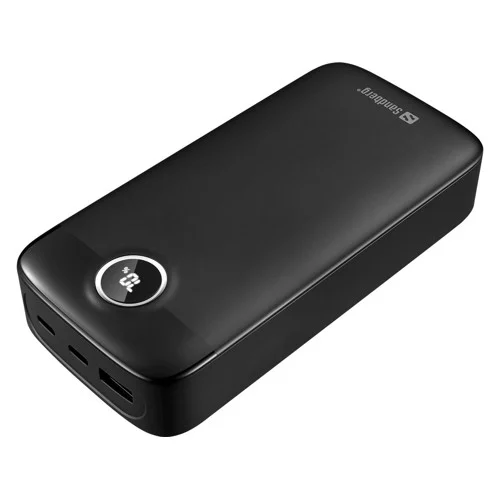 Sandberg - Power bank - 20000 mAh - 20 watt - 3 A - Fast Charge (USB-C) - på kabel: USB-C
