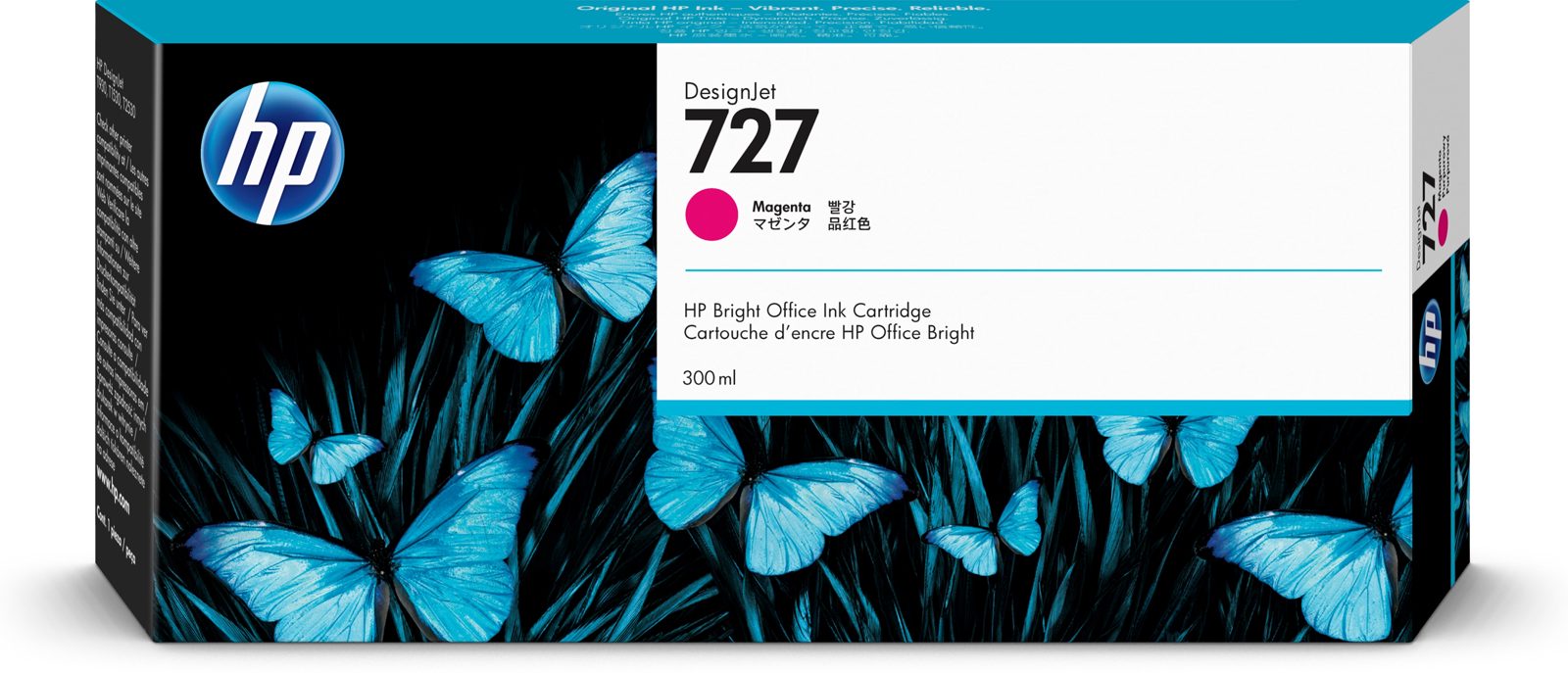 HP 727 Magenta, 300 ml, bild 2