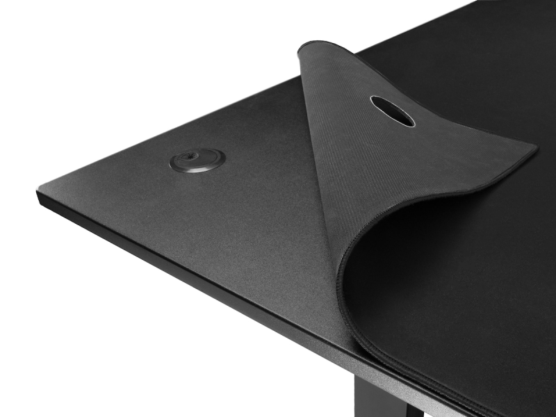 Svive Altair Gaming Desk matt svart med svarta sömmar