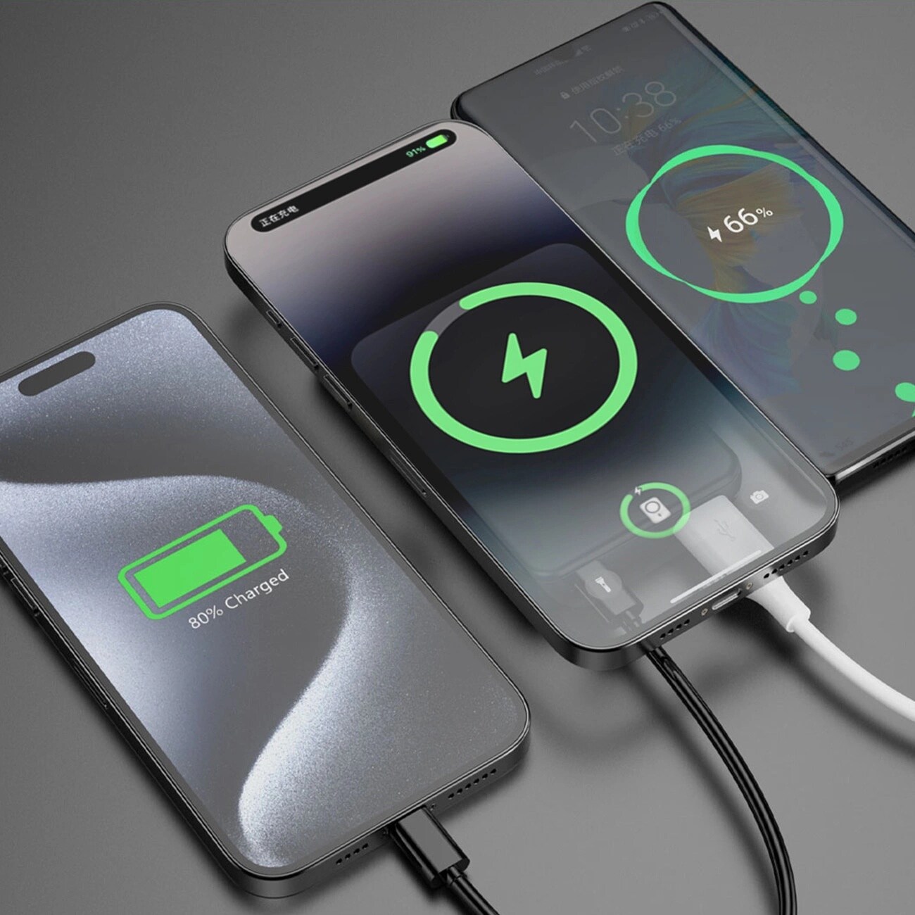 Dudao K14S+ 10 000 mAh 22,5 W magnetisk powerbank USB-A/USB-C, MagSafe, stativ – svart, bild 5