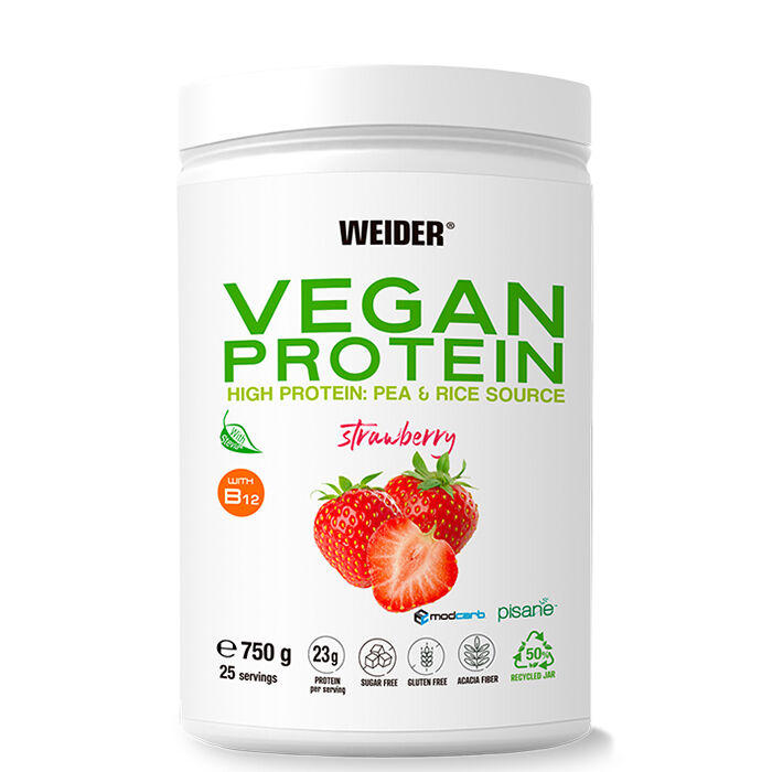 Vegan Protein, 750 g, Strawberry