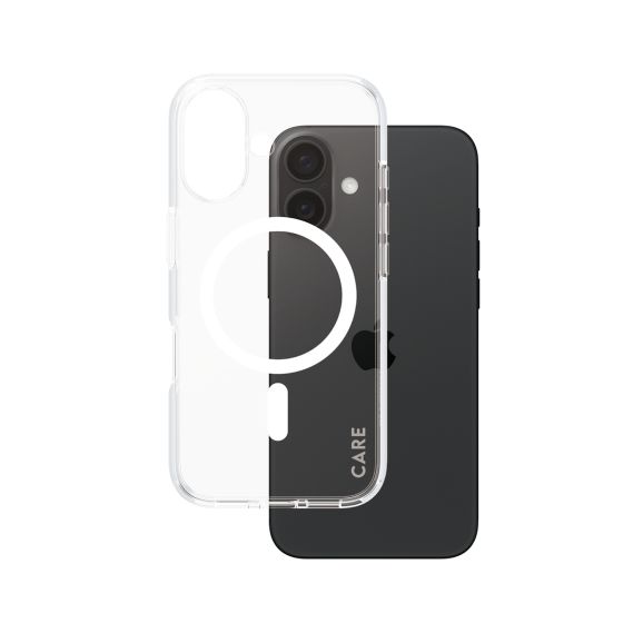 CARE by PanzerGlass Urban Combat Case Transparent w. White MagSafe iPhone 16, bild 2