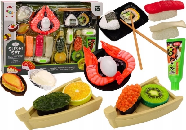 LeanToys sushi leksakset tillbehör - räkor till barn 24 delar