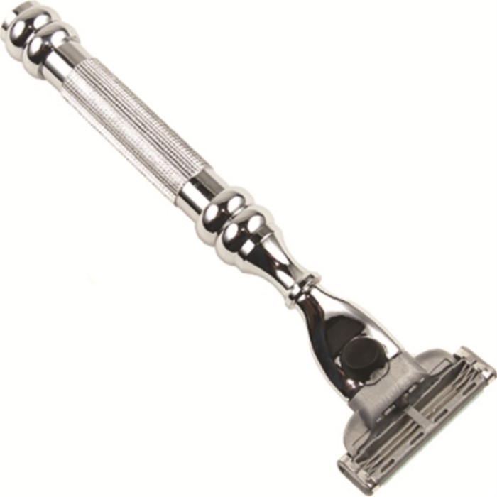 Parker Shaving 43M Heavyweight Chrome Handle Mach 3 Compatible Razor