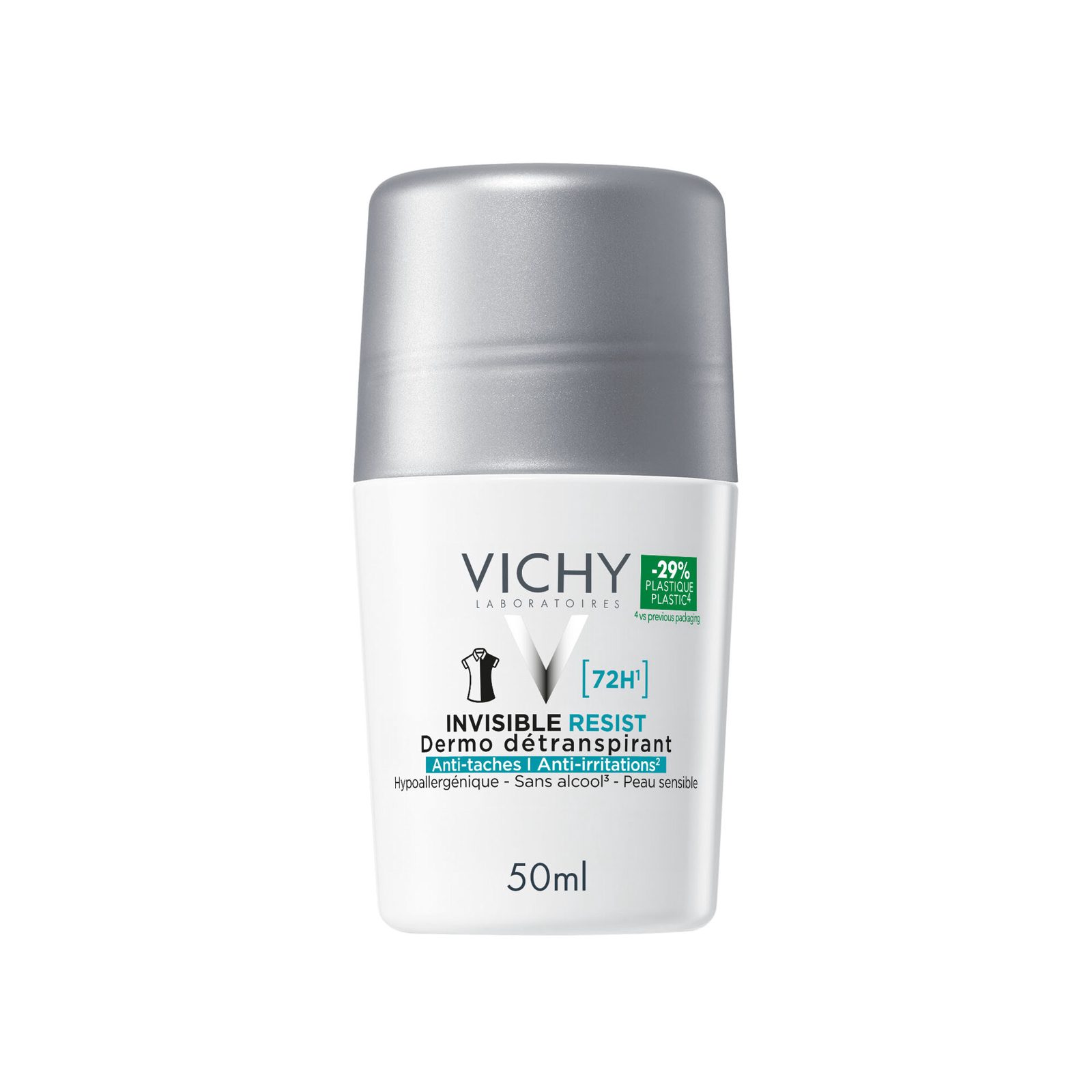 VICHY Invisible Resist 72H Anti-Stain Roll-On 50 ml 50 ml