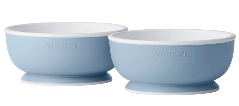 Babybjörn barnskål 2 -pack, blekblå