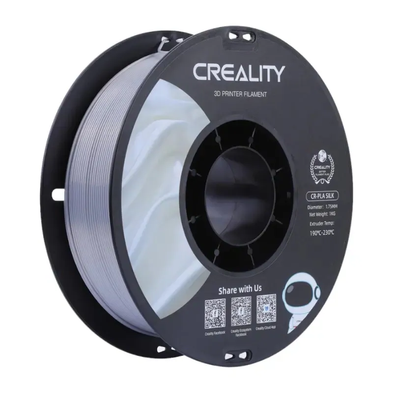 CR-Silk PLA Filament Creallity (Silver)
