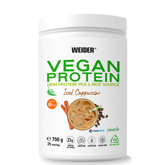 Vegan Protein, 750 g, Iced Cappuccino