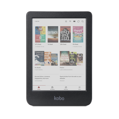Kobo Clara Color-läsplatta, svart