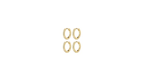 PILGRIM - ROOT Earrings 2-in-1 Set - Gold-Plated - 12 mm, bild 3