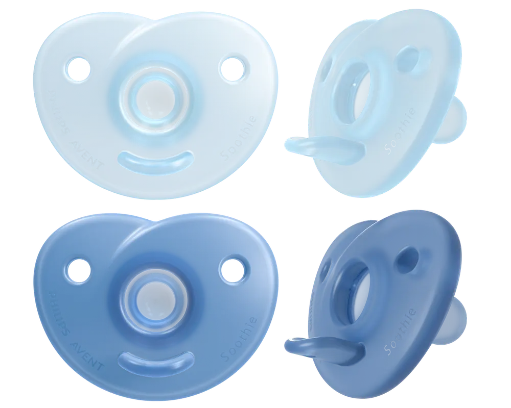 Philips Avent Soothie, 0–6 m, 2-pack, Ljusblå/Blå, bild 2