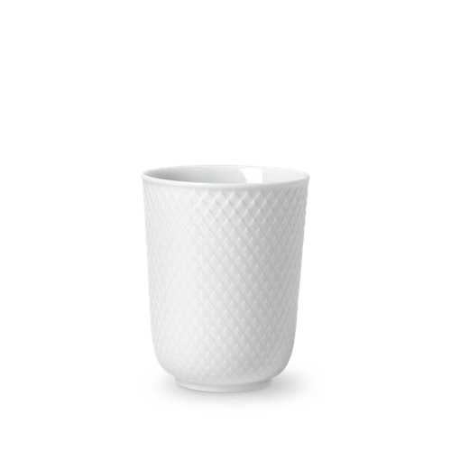 Lyngby Porcelæn - Rhombe Vit Mugg - 33 cl