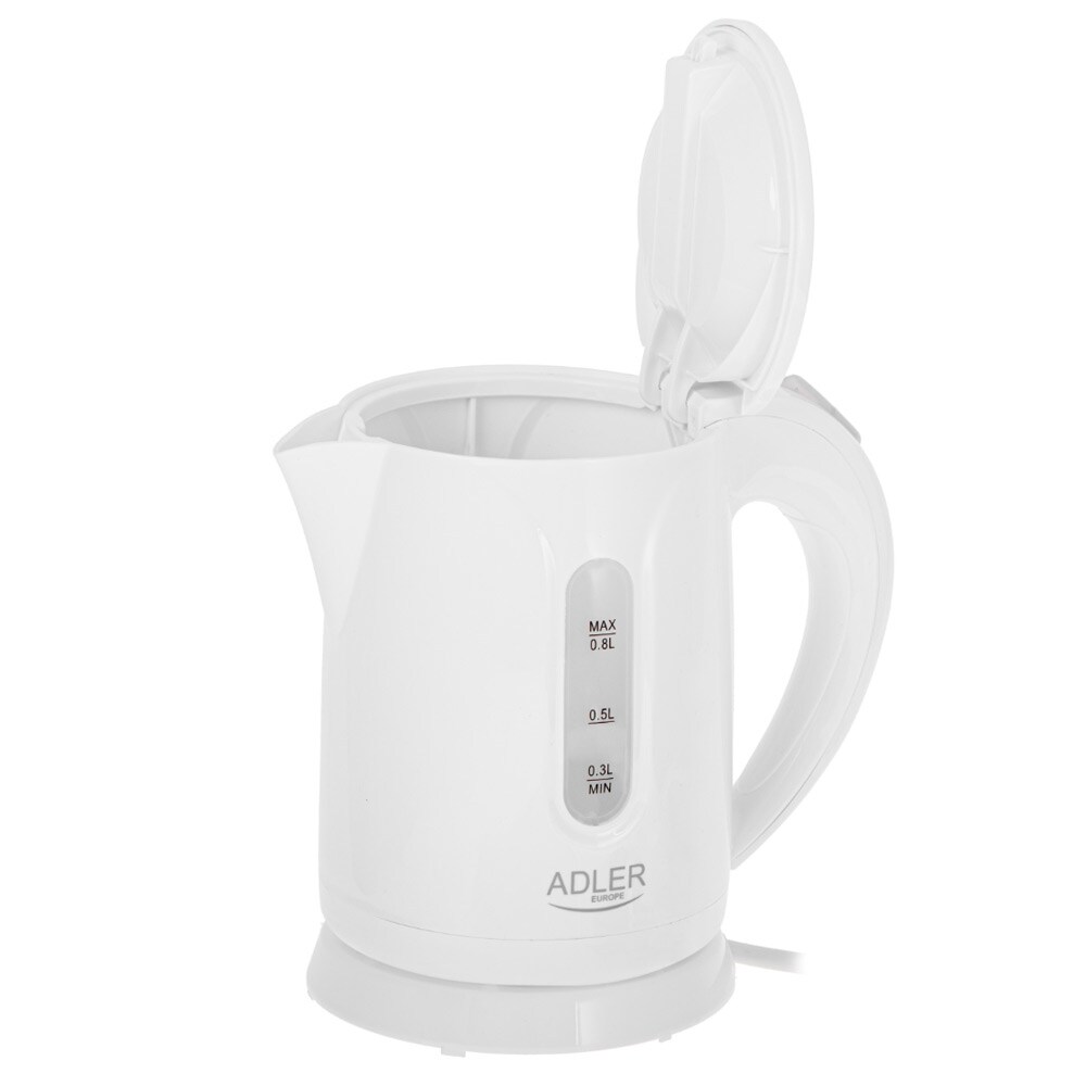 Adler AD 1371W vattenkokare 0,8 l 850 W plast, vit, bild 3
