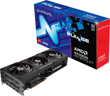 SAPPHIRE PULSE AMD Radeon RX 9070 XT GAMING 16 GB grafikkort