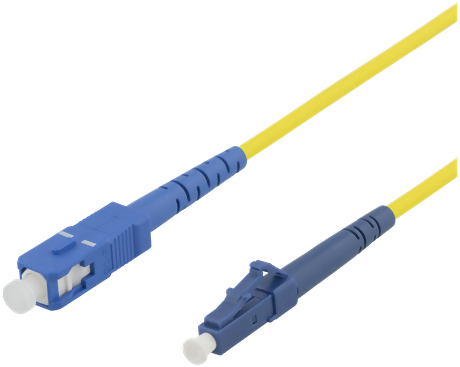 Deltaco Fiberkablage - LC-SC - OS1/2 - Singlemode -1m