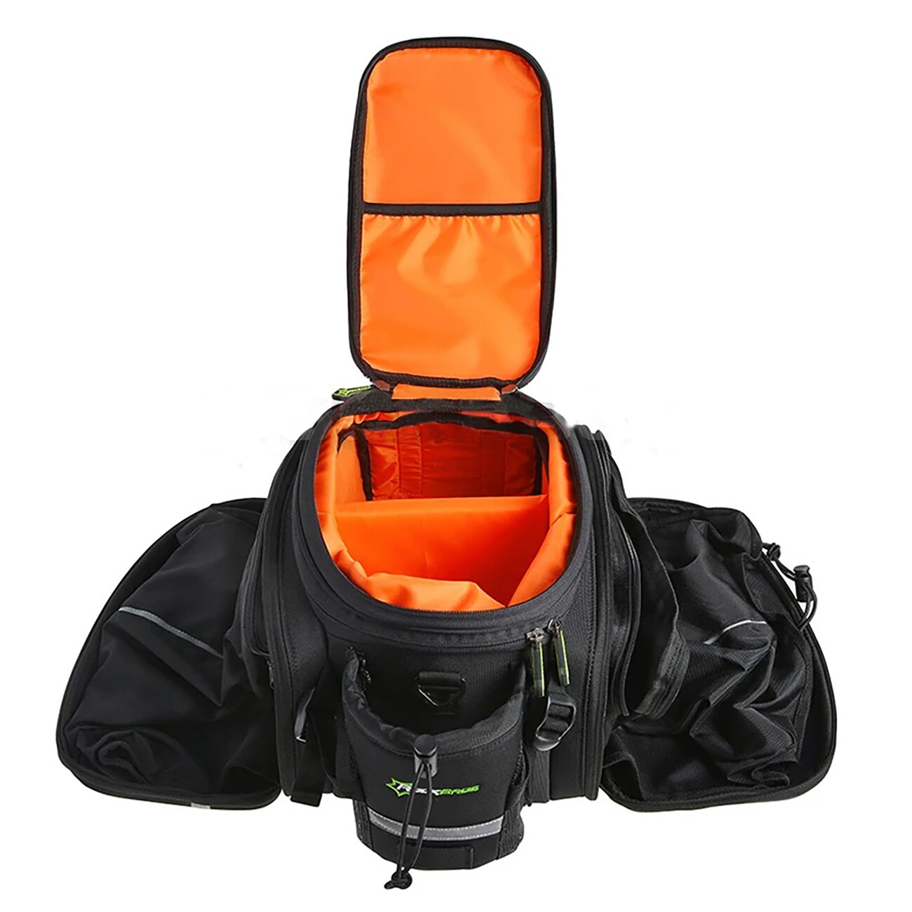Rockbros cykelväska för bagageutrymme 35 l med utfällbara fickor - svart / Pakethållarväska, bild 2