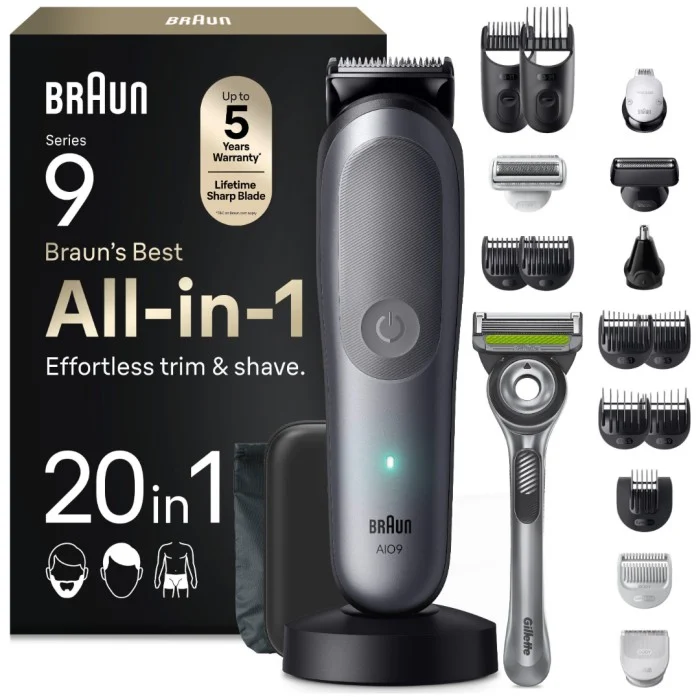 Braun All-in-One Trimmer Kit Series 9 AIO9540 Multitrimmer med 20 tillbehör, bild 3