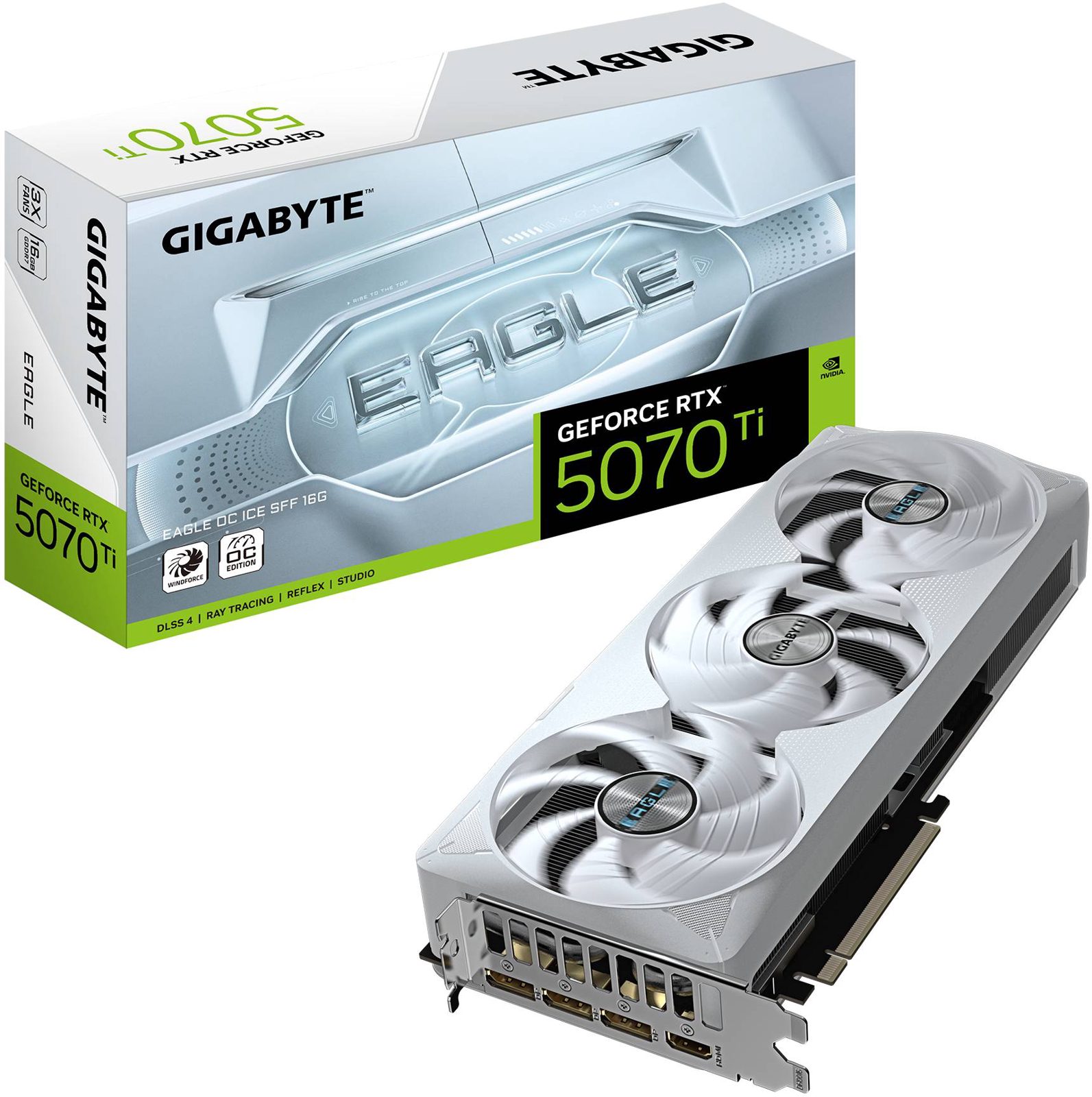 Gigabyte GeForce RTX 5070 Ti 16GB Eagle OC Ice SFF, bild 4